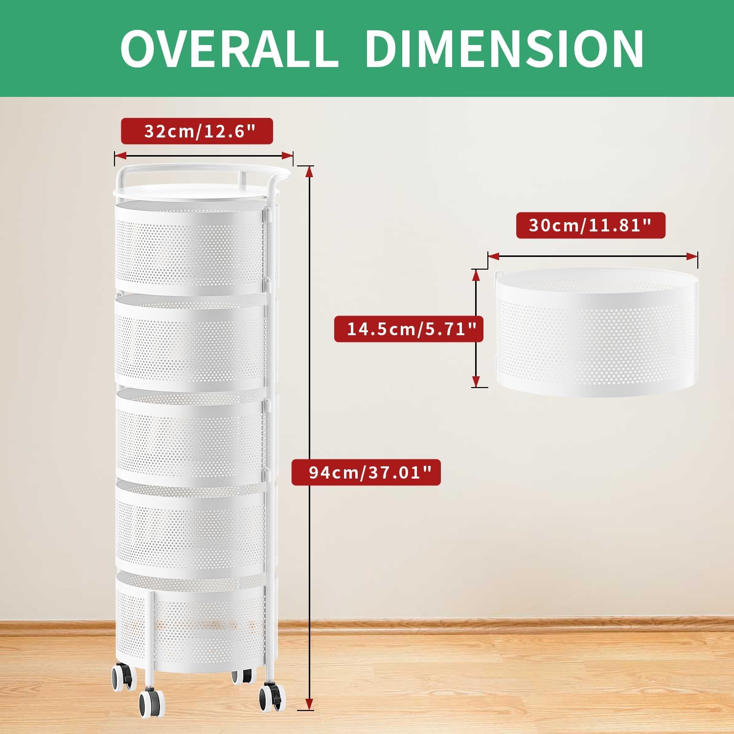 Rotating Multi-Purpose Storage Trolley - Image 2
